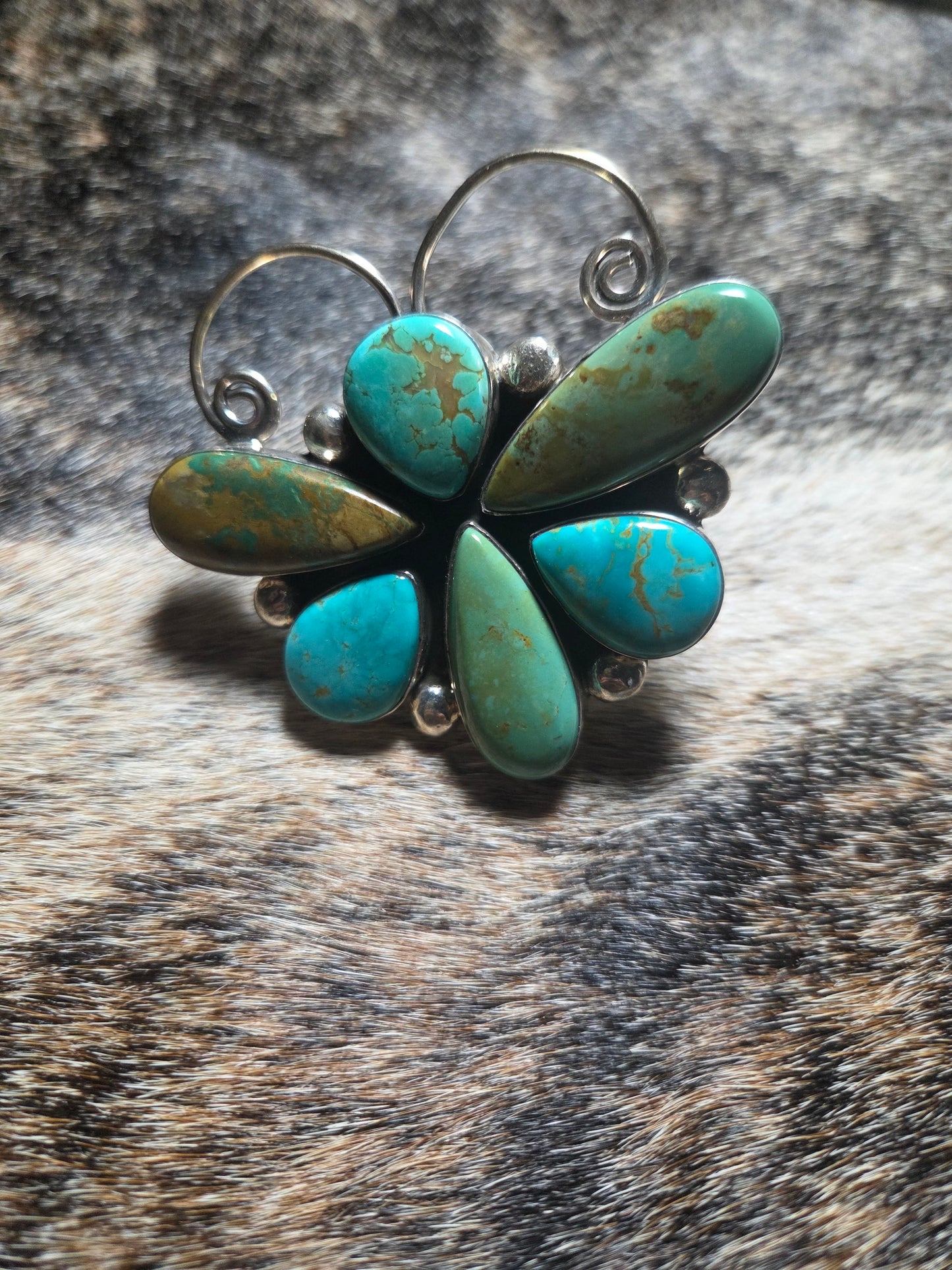 Alex Sanchez Butterfly Turquoise Ring