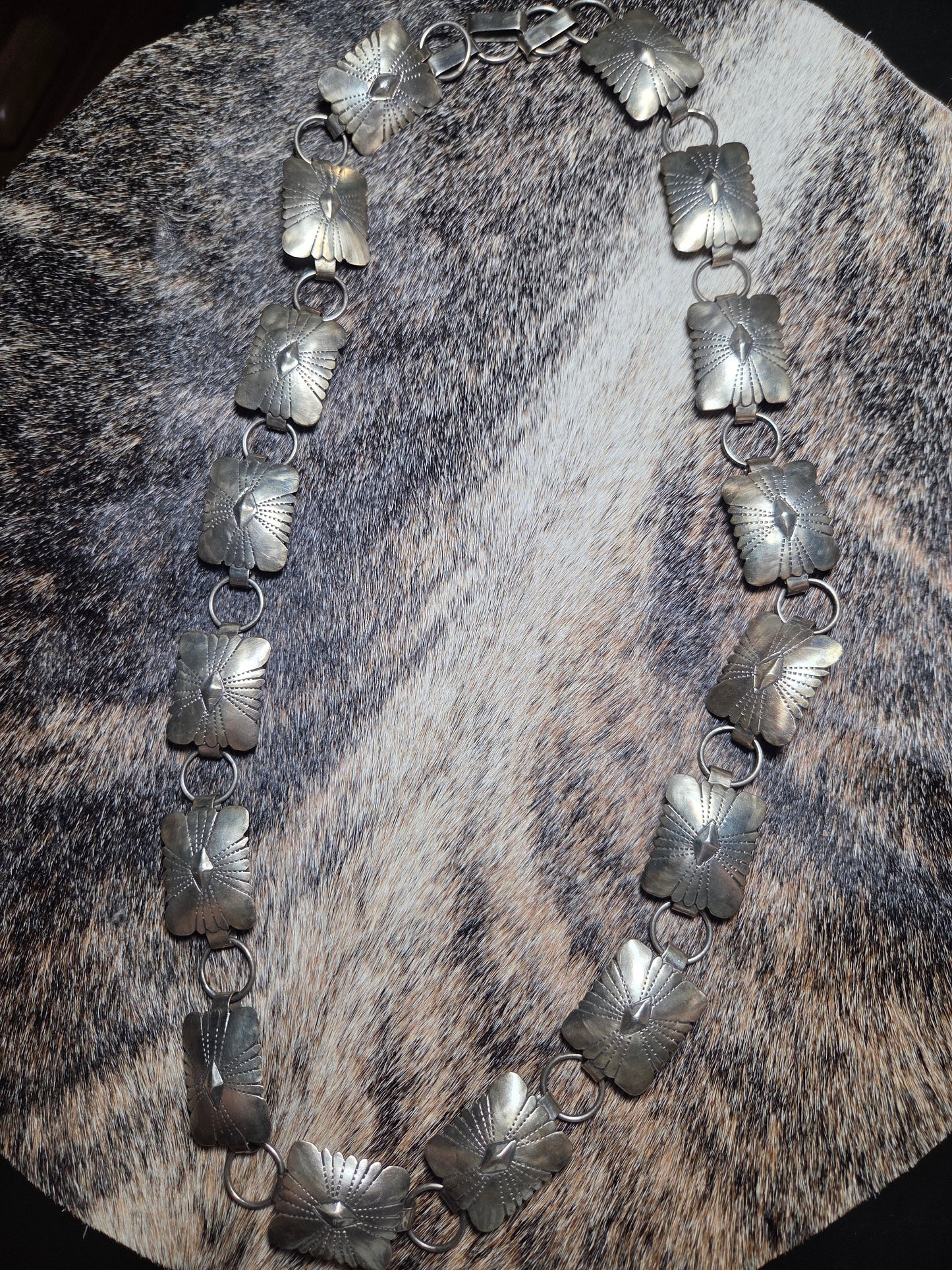 Sterling Silver Concho Belt