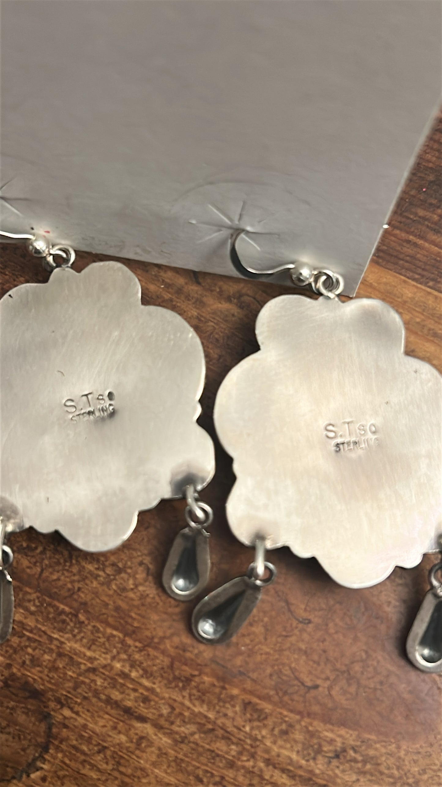 Earrings -Turquoise Drop Earrings – Sterling Silver