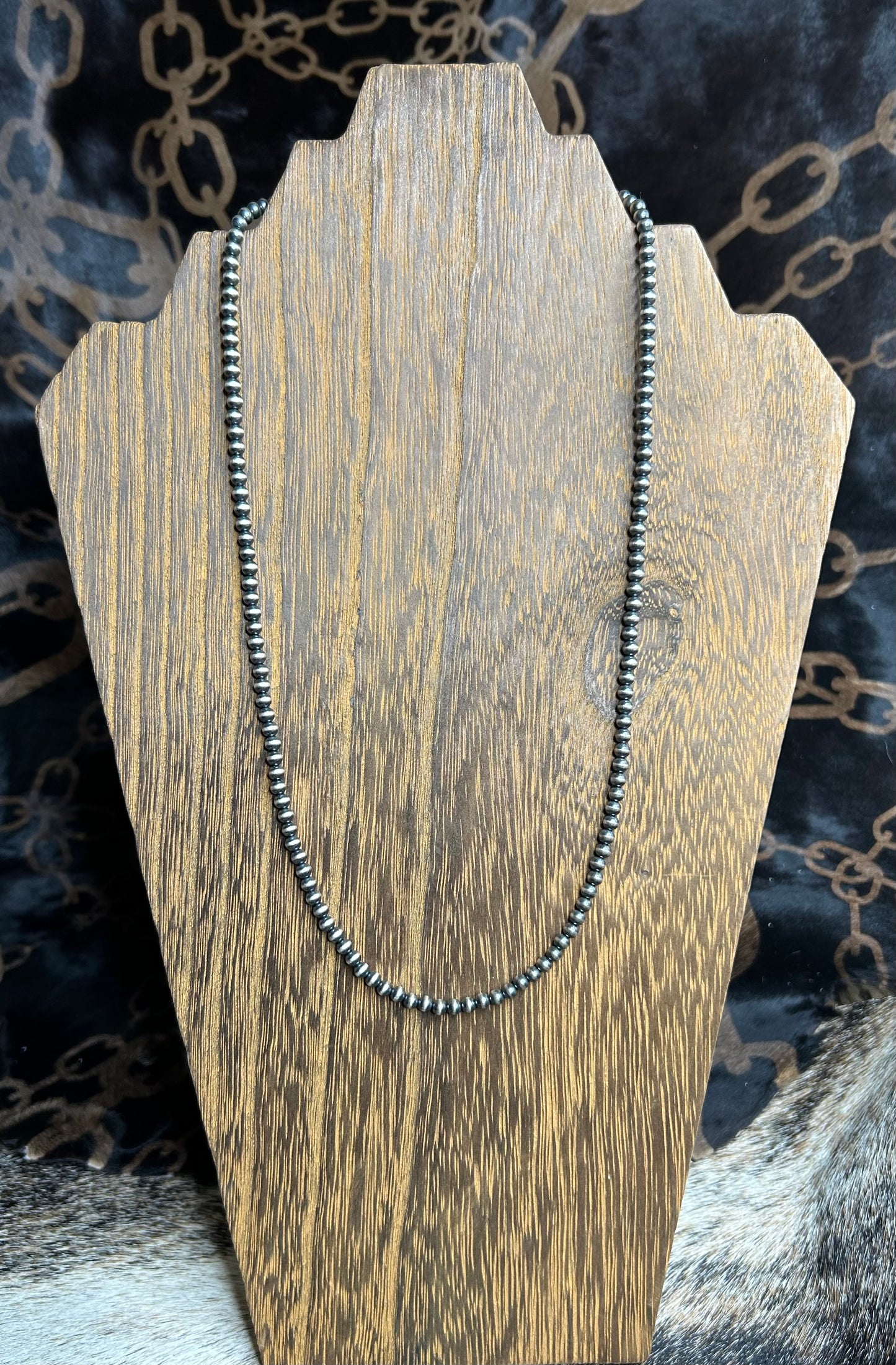 4MM 20" SS Hand Strung Dessert Pearl - Necklace