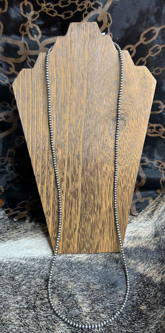 4MM 36" Hand Strung Dessert Pearl- Necklace