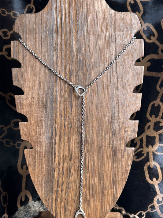 Silver Lariat Necklace
