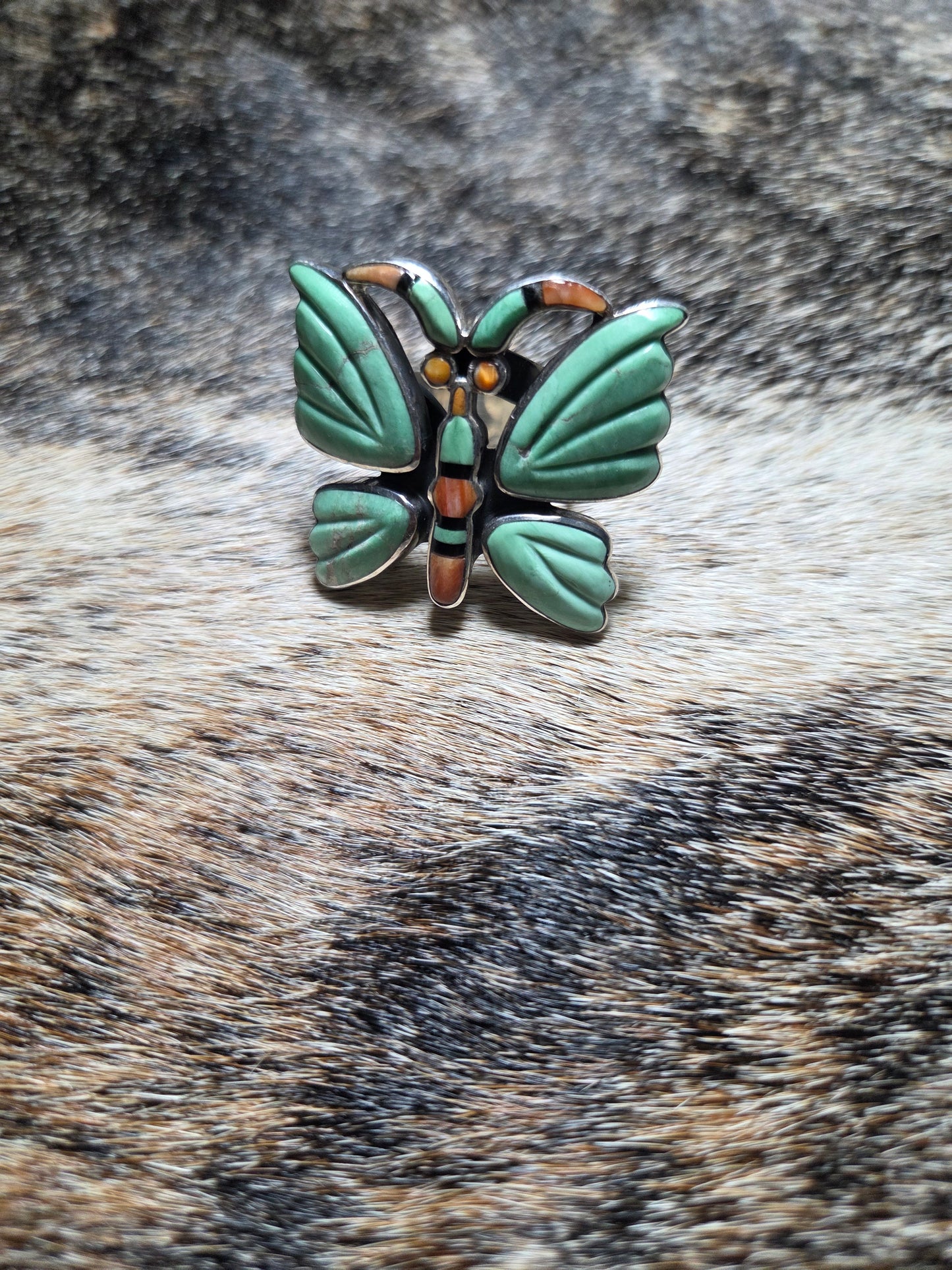 Federico Jimenez Butterfly Ring Green Kingman