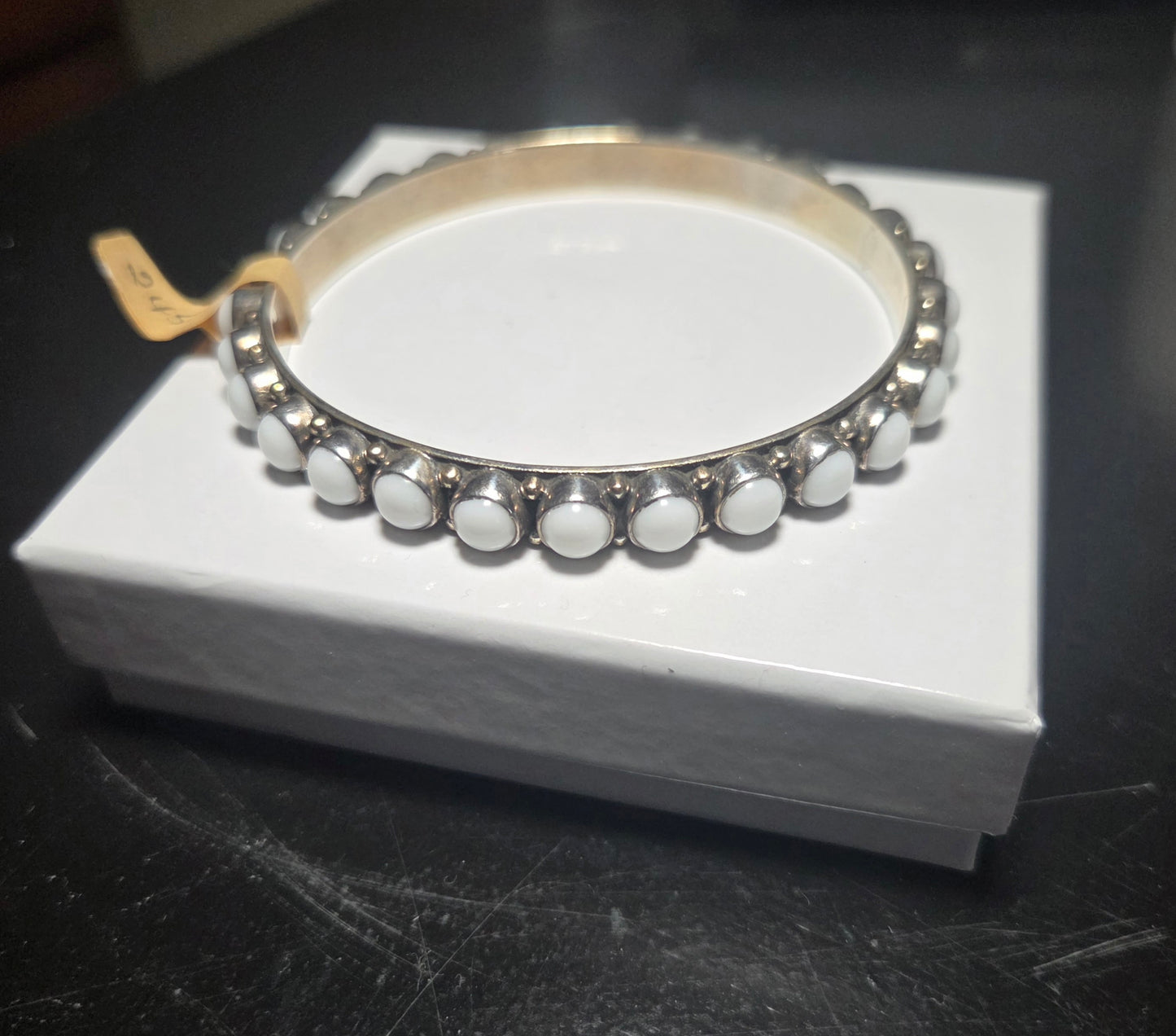 White Jade Bangle Bracelet