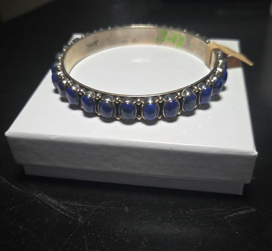 Lapis Bangle Bracelet
