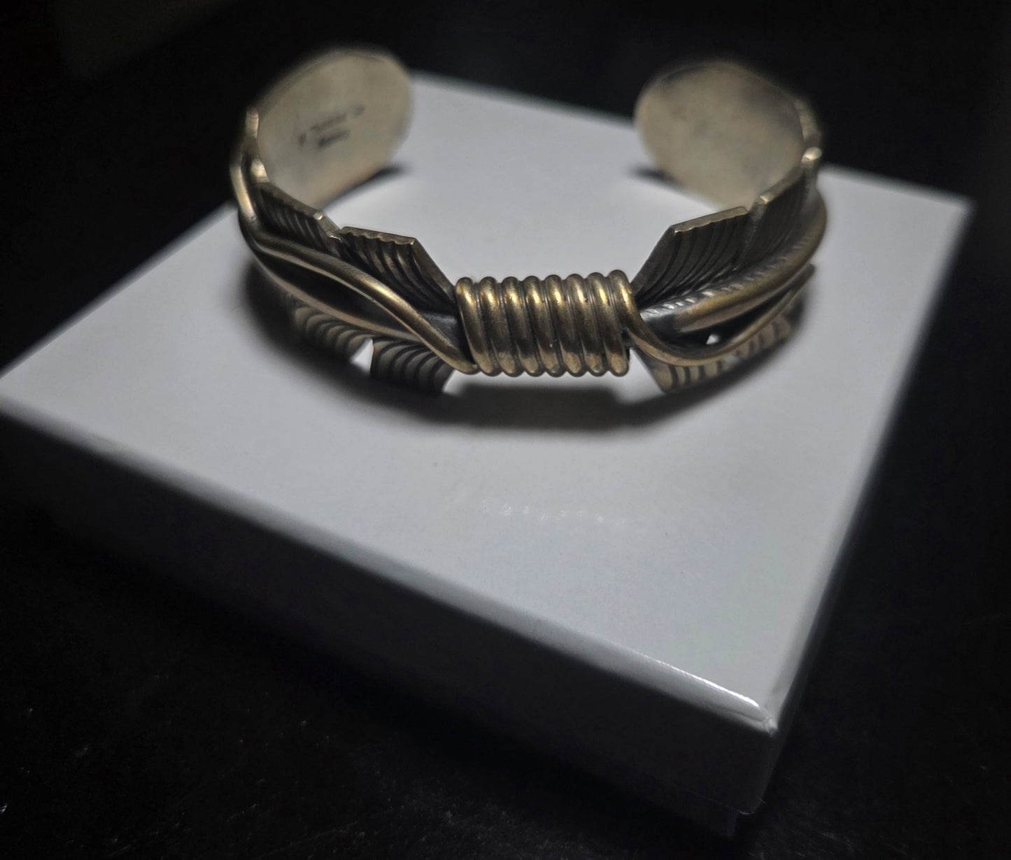Sterling Silver Feather Cuff Bracelet