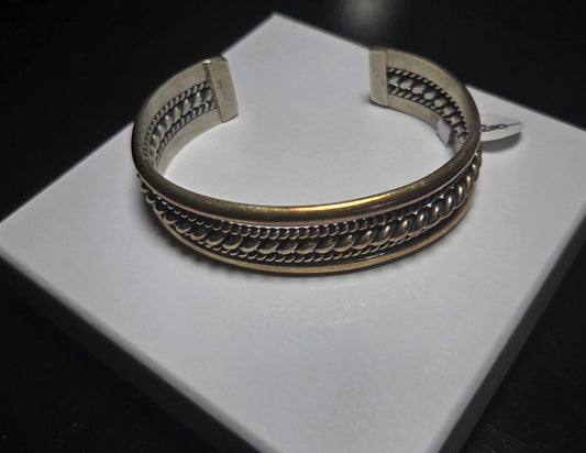 Sterling Silver Multi-Rope Cuff Bracelet