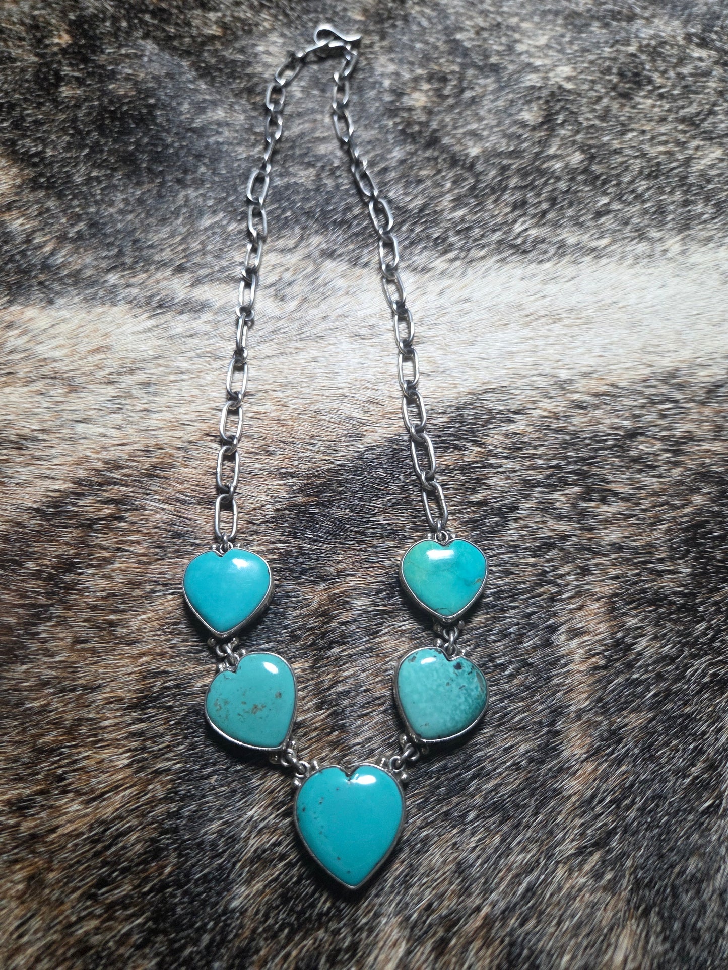 Federico Jimenez Turquoise Heart Necklace