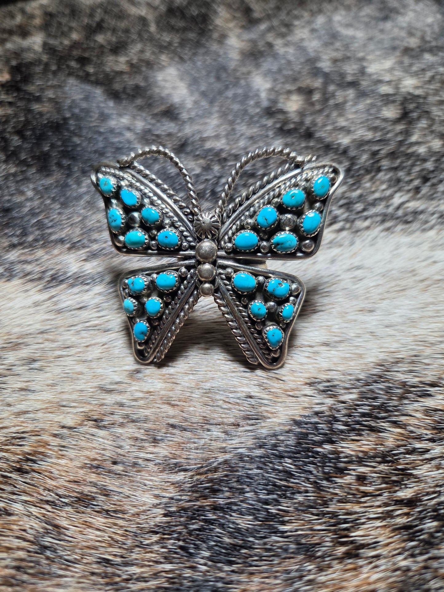 Turquoise Butterfly Ring