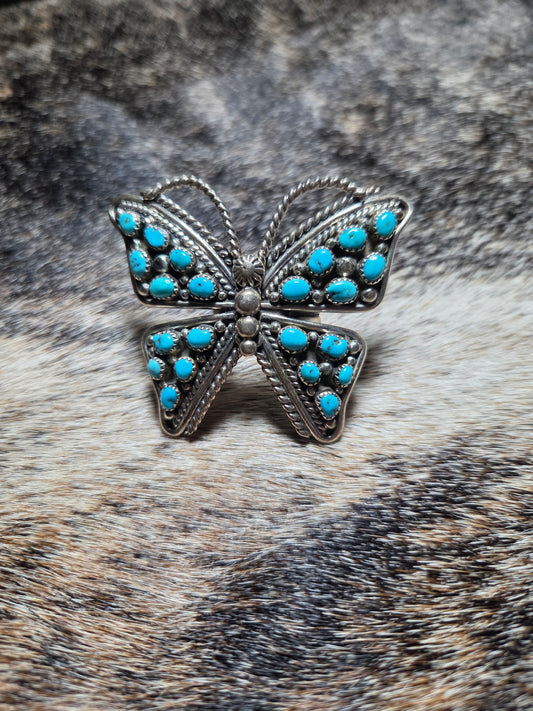 Turquoise Butterfly Ring