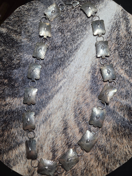 Sterling Silver Concho Belt