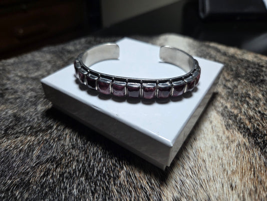 Federico Jimenez Purple Spiny Oyster Cuff Bracelet