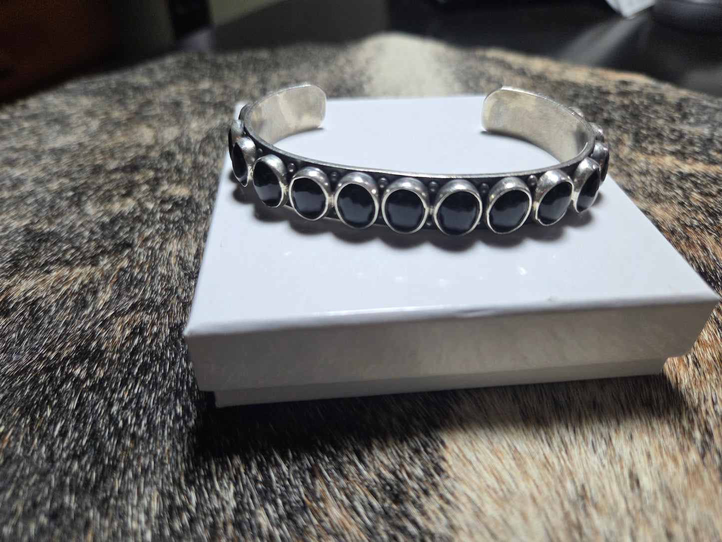 Federico Jimenez Black Onyx Cuff Bracelet