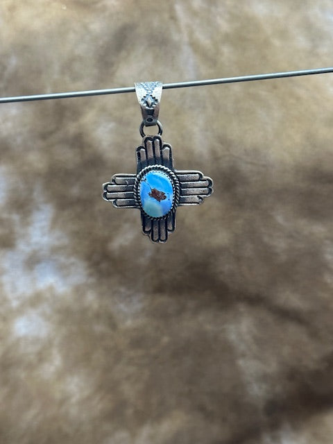 Golden Hills Cross Pendant