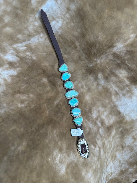 Leather Turquoise Bracelet