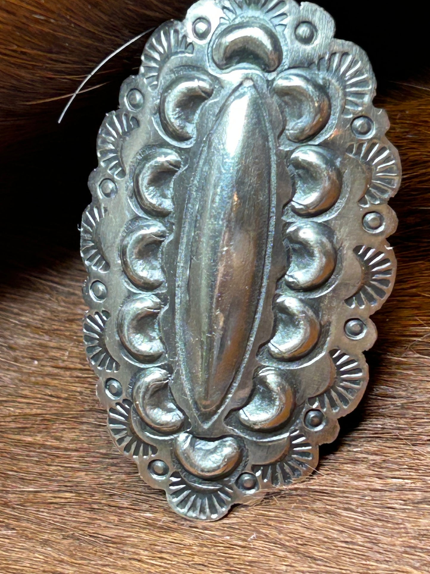 SS Concho shape ring