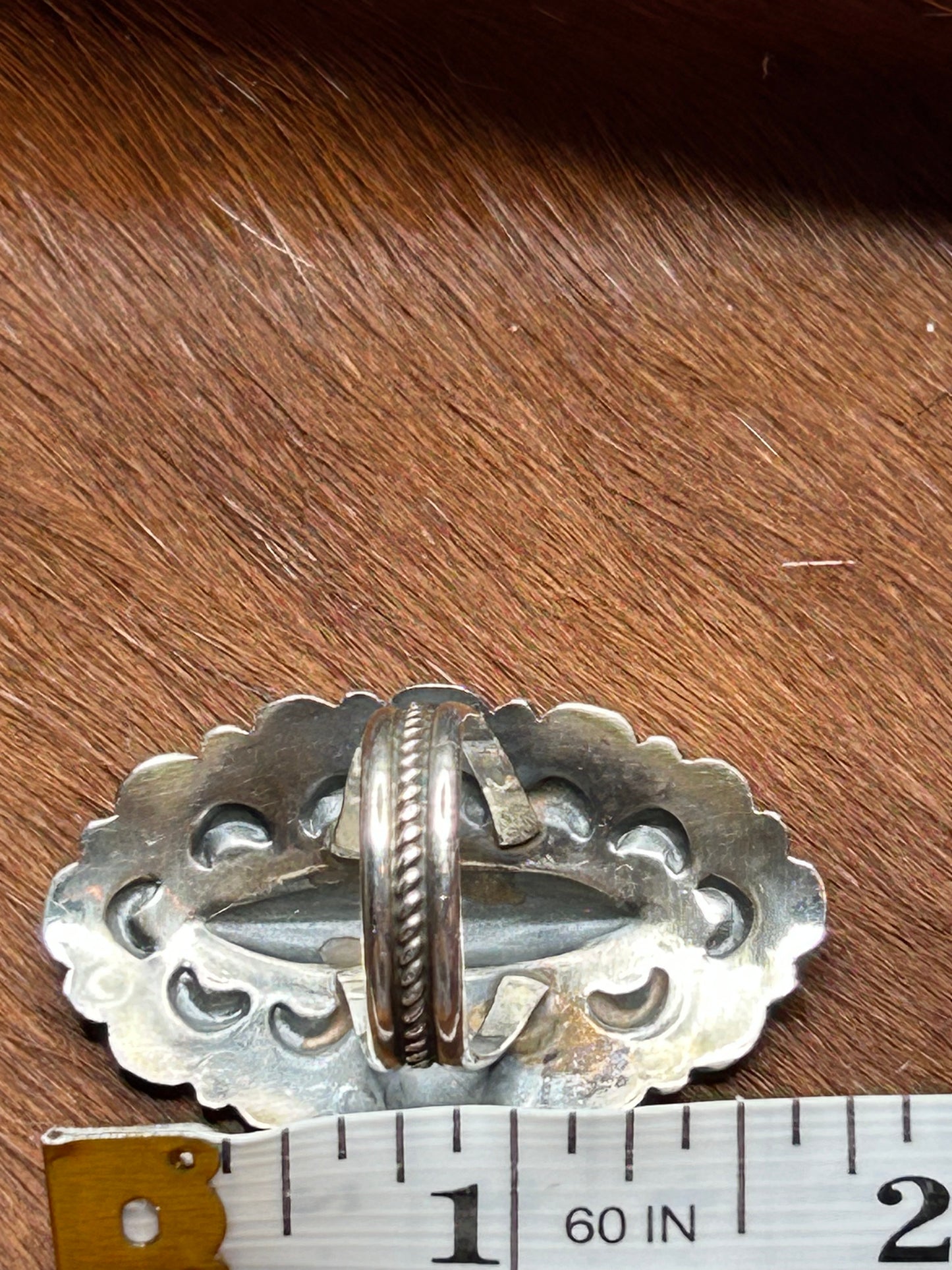 SS Concho shape ring