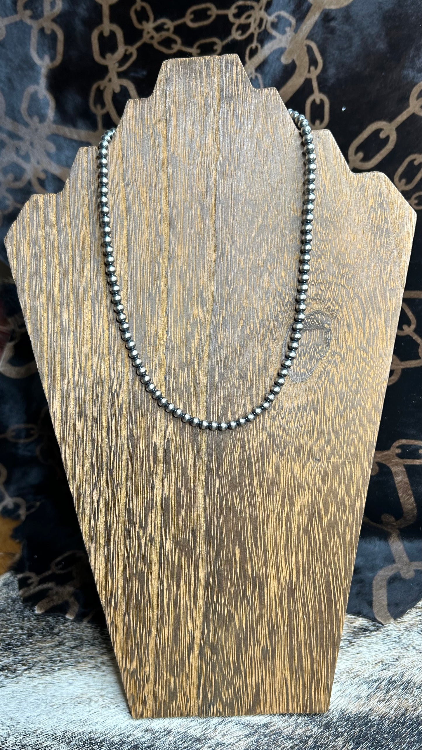 5MM 18" SS Hand strung Pearl - Necklace