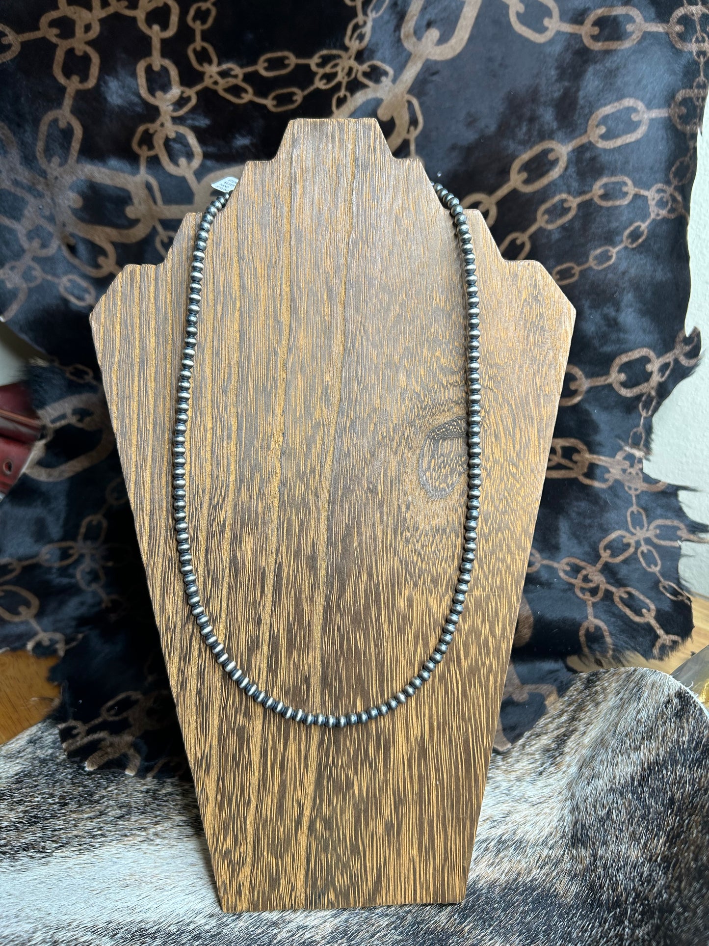 4MM 22" SS Hand strung - Dessert Pearl necklace