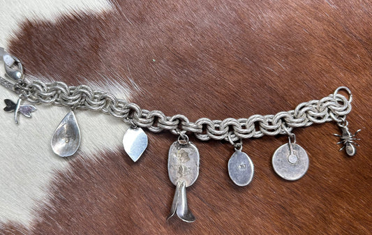 Bracelet - Vintage SS charm bracelet